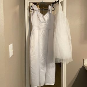 Custom Junior Brides Dress fits Size 16